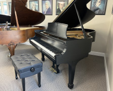 Steinway model L grand piano and artist bench